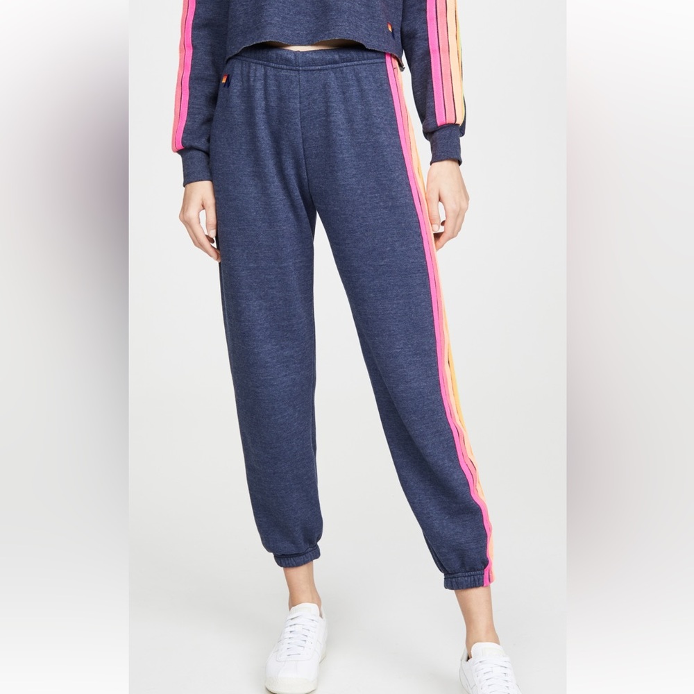 Aviator Nation 5 Stripe Sweatpants, size Small, perfect condition